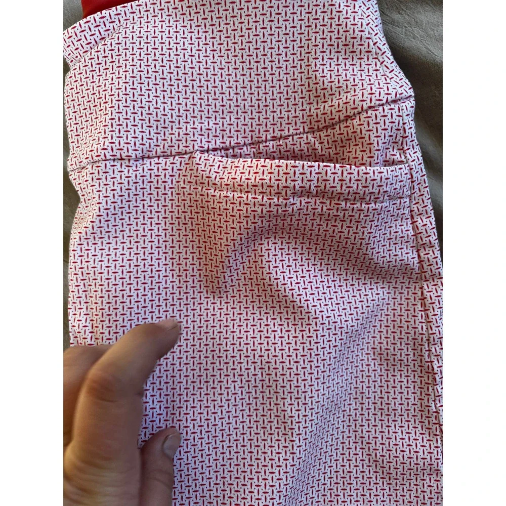 S.C. & Co. Sportswear Red White Geometric Print Golf Skort Size‎ Small